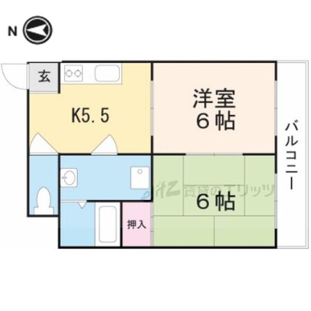 山昌マンションの物件間取画像